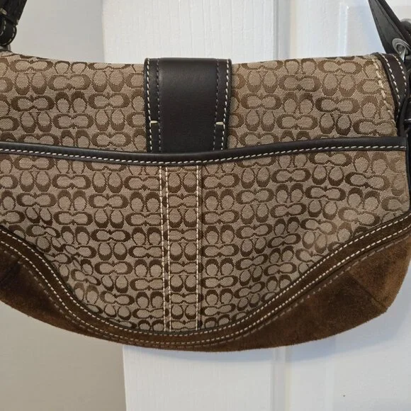Coach Brown Suede Y2K soho shoulder bag - Picture 7 of 16